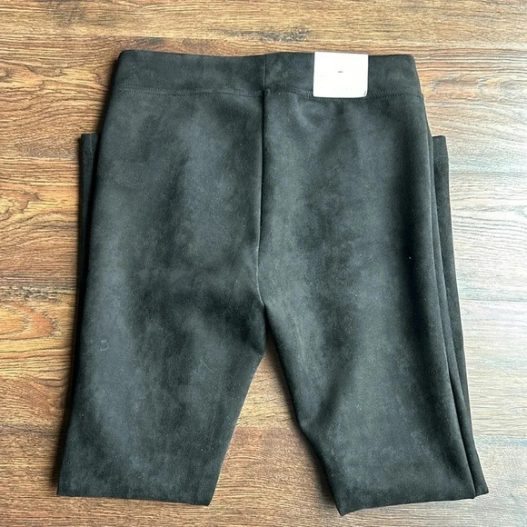 NEW Calvin Klein Suede Black Pants | Suede Pants | Suede Black Pants | Calvin - Picture 4 of 12